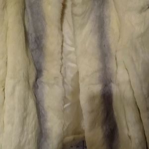 Rabbit fur short jacket XL
